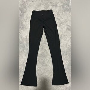 Lululemon Groove Nulu Super-High-Rise Flared Black Yoga Pant Regular Size 8 32”